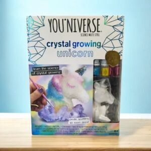 YouNiverse Crystal Growing Unicorn Sparkling 3D Sculpture Kit, 8+ NEW! NIB